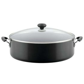 Easy Clean 14" Nonstick Family Pan, Jumbo Cooker With Lid